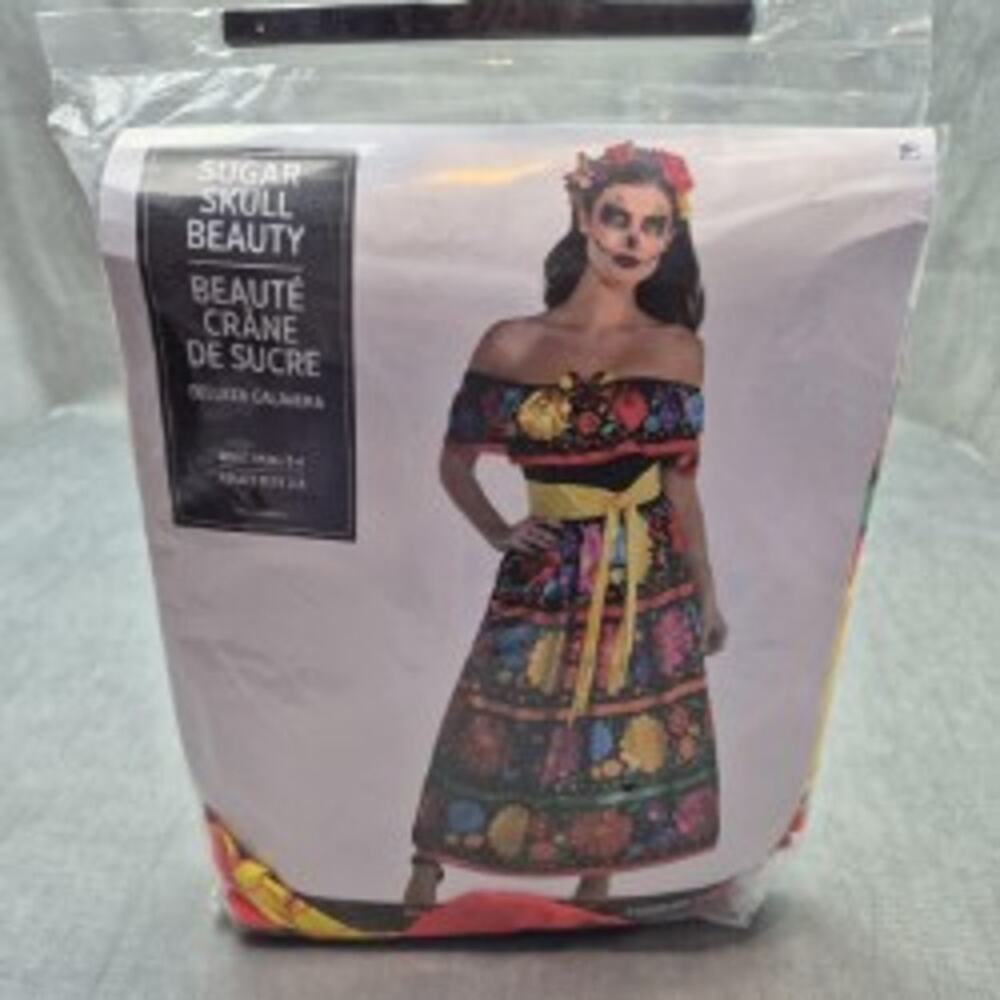 Sugar Skull Beauty Day of the Dead Small Halloween Costume Woman's Adult